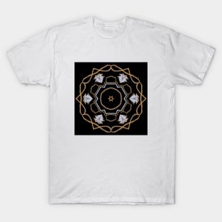 Geometric Symmetrical Tribal Ornament T-Shirt